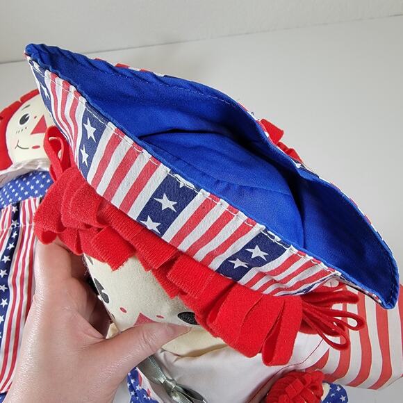 Applause Raggedy Ann and Andy Dolls Set Stars and Stripes 1998 HSN Limited 5000 - Picture 11 of 12